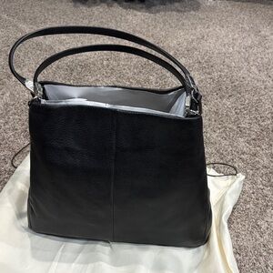 Coach Black Leather Shoulder Bag
